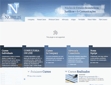 Tablet Screenshot of nobilisnucleo.com.br